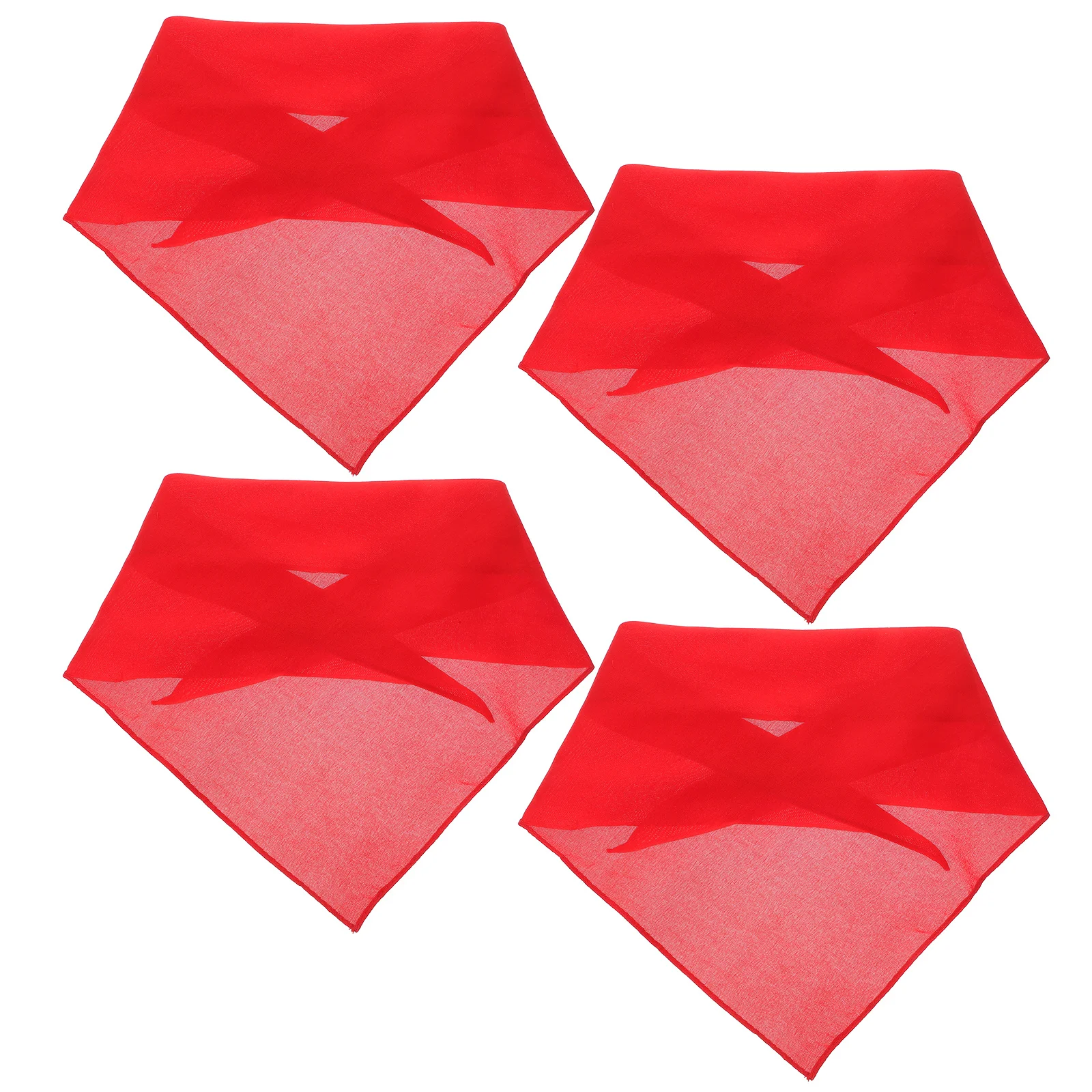 

4pcs Dog Washable Polyester Pet Scarf Outdoor Party Bandanas For Dogs Photo Prop Triangle Accessory For Large Dogs