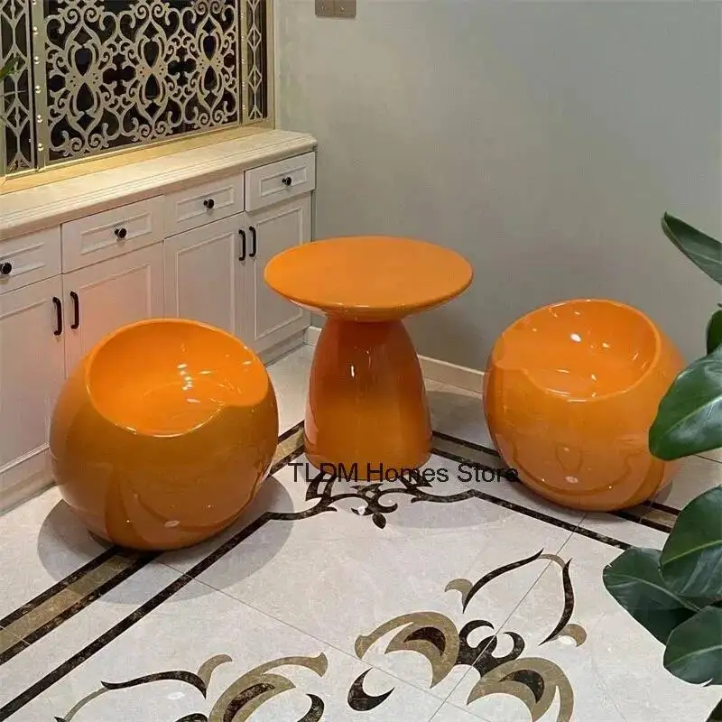 Apple Creative Ottoman Modern Living Sofa Room Low Stool Home Entrance Shoe Changing Stool Bedroom Makeup Vanity Chair Furniture
