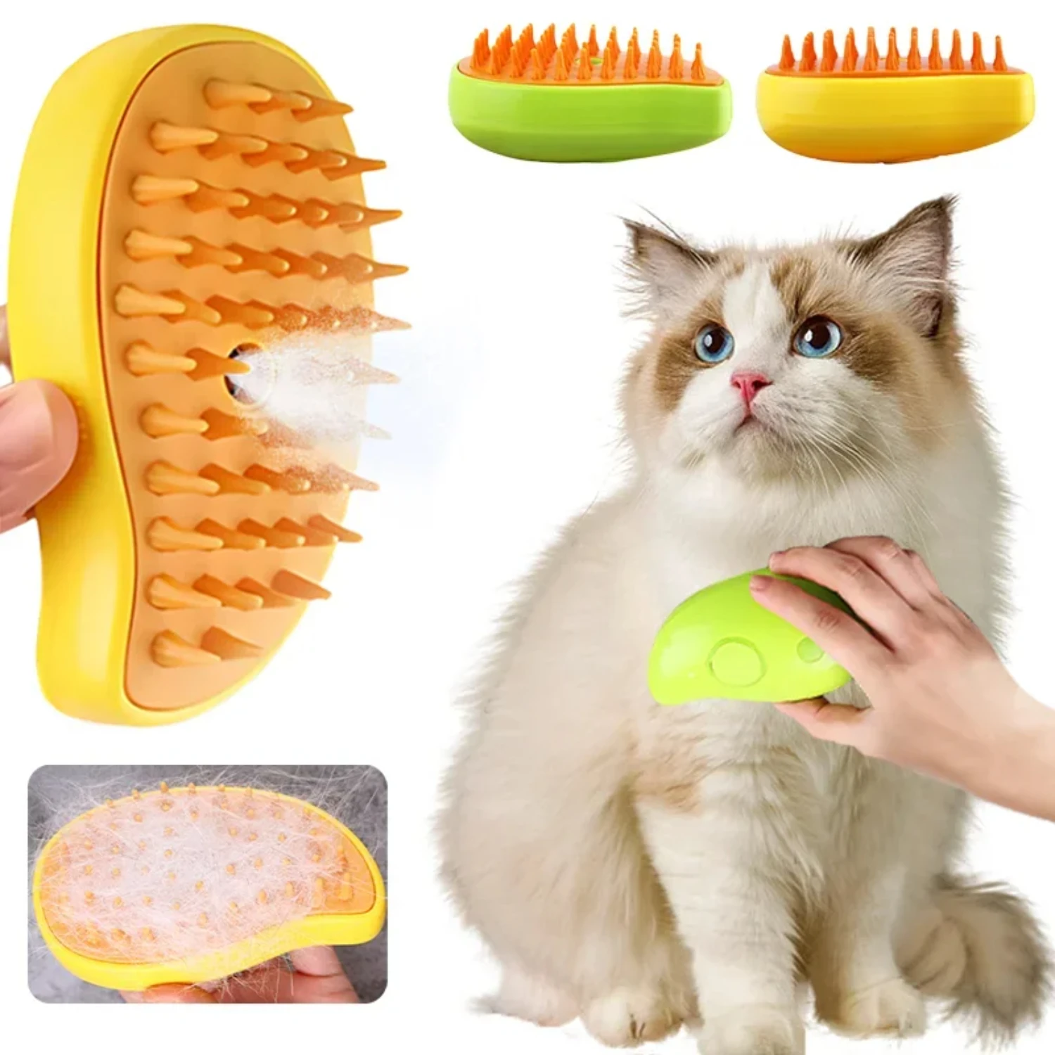 Top-Quality Premium Electric Gentle Pet Grooming Comb and Electrospray Water Steam Brush for Cats and Dogs | High-Quality, Effec