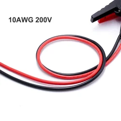 Crocodile clip extension line battery adapter clip red and black Jianglong emergency line battery grounding wire