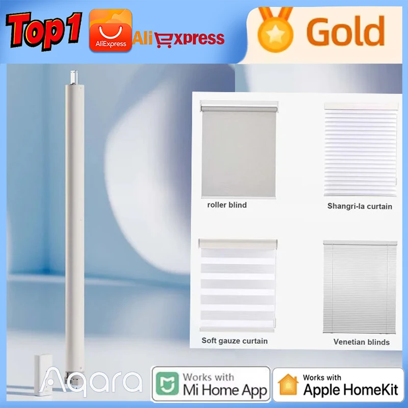 Aqara Motore Tubolare Intelligente TA Zigbee Tenda Tubo Intelligente Motore TA Impostazione Temporizzazione Il Controllo Remoto funziona con HomeKit Mi Home