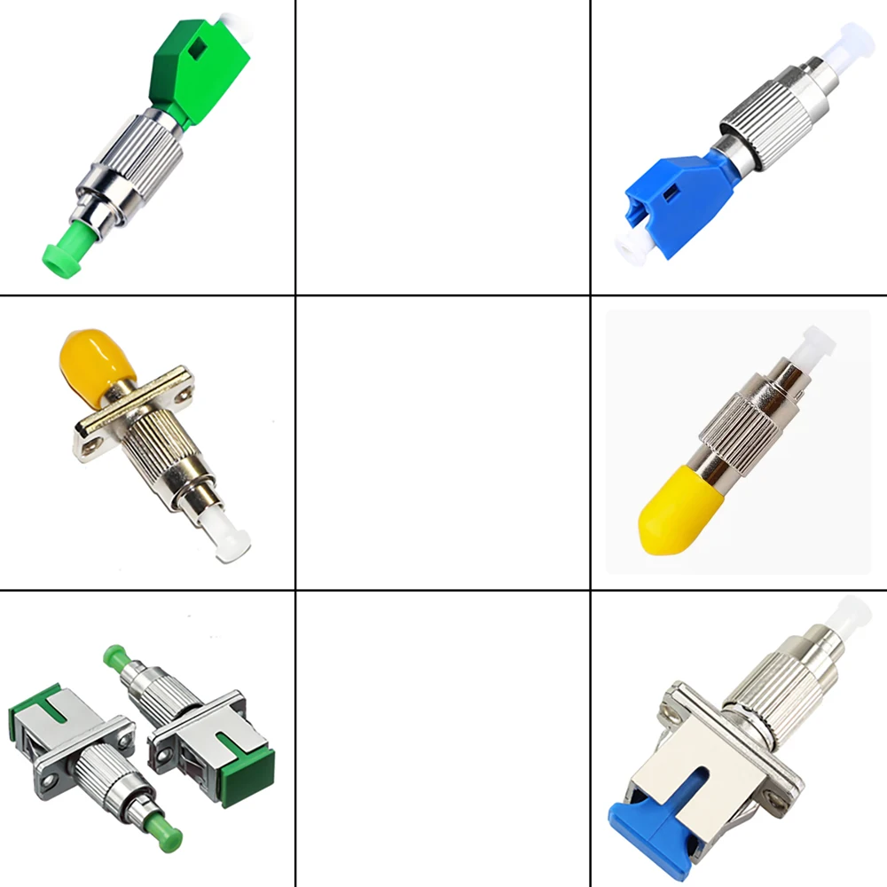 

Адаптер оптоволоконного соединителя FC «папа» на SC/LC/ST UPC/APC «мама» SM, одномодовый симплексный сетевой фланец FTTH/FTTD для сервера