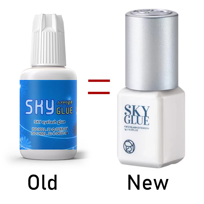 IGLUE SKY Glue For Eyelash Extension Supplies Women Beauty Health Makeup Tools Lava Lash Transparent Adhesive Strong White Cap
