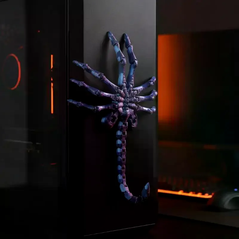 3D Printed Movable Joints Facehugger Toys Simulation Articulated Animal Figurine Ornaments Creative Model Desktop Decoration