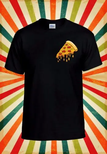 

Standard Cheesy Pizza Slice Pocket Men Women Unisex Baseball T Shirt Top 3225