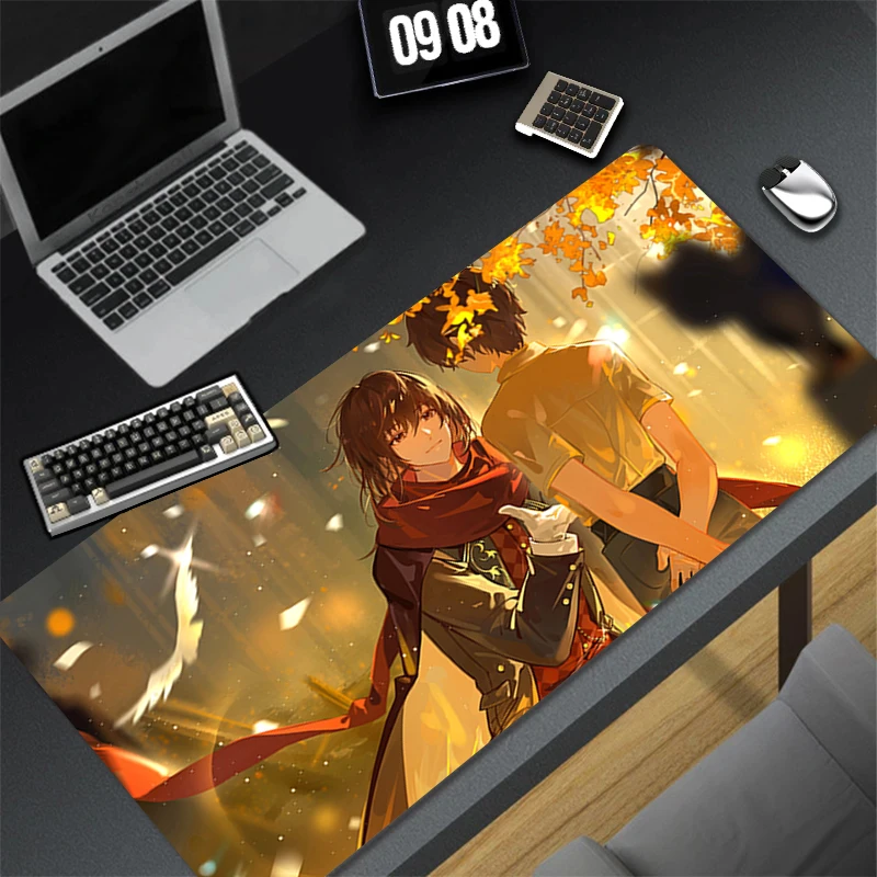 تصميم لوحة ماوس الألعاب المطاطية المضادة للانزلاق قاعدة Lord of the Mysteries حصيرة مكتبية ممتدة لألعاب ملحقات الكمبيوتر لوحة الماوس