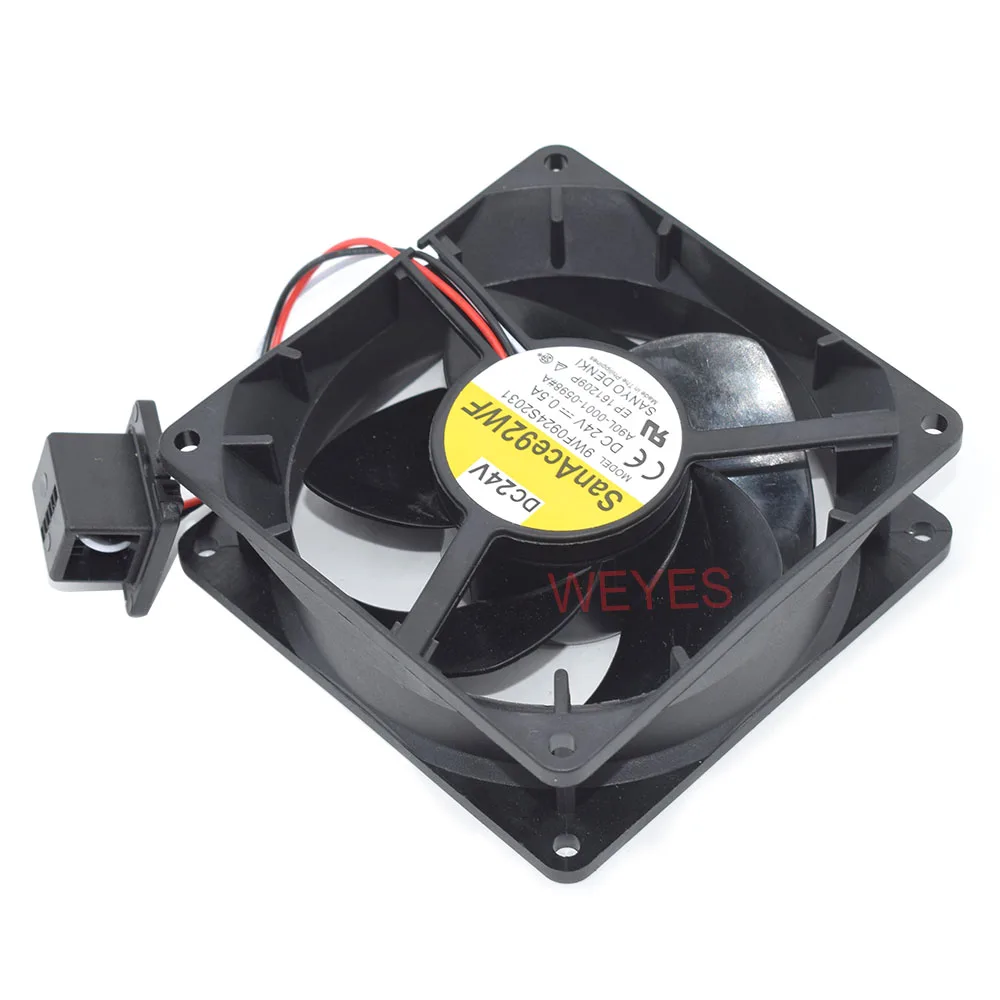 9WF0924S2031 A90L-0001-0598#A New Cooling Fan For SanAce Square Cooler 92*92*32MM DC24V 0.5A 3Pins