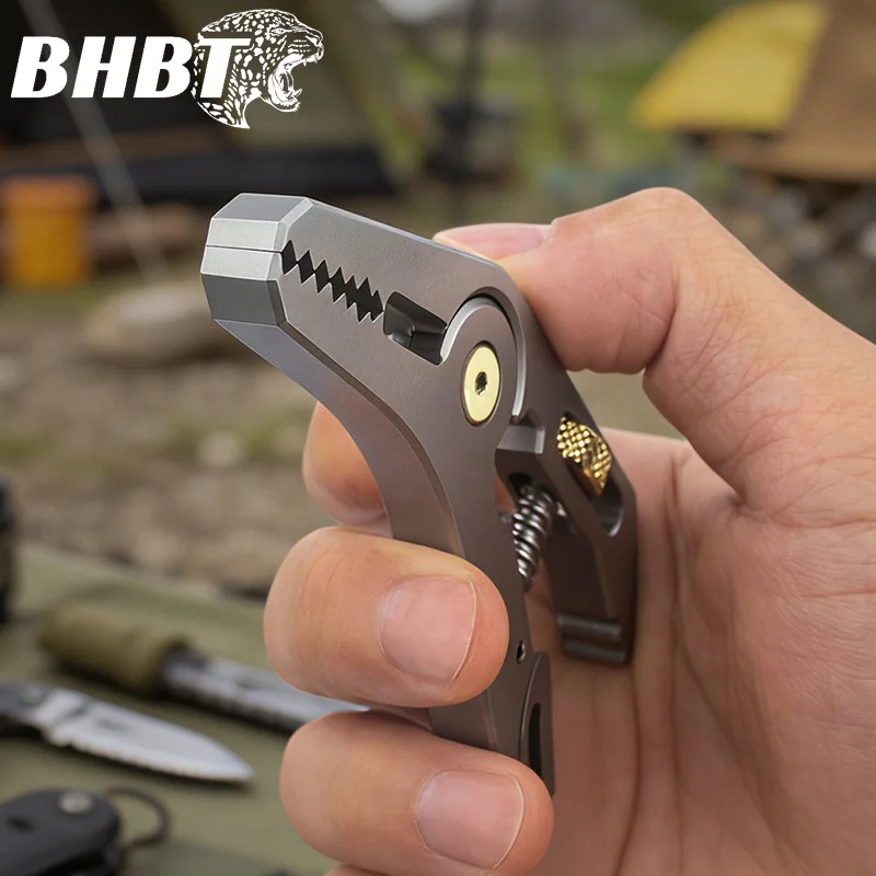 BHBT 5-in-1 Multi-function Wrench Pliers Pocket Tool Screwdriver EDC Survival Gear for Camping Outdoor DIY Home Repair