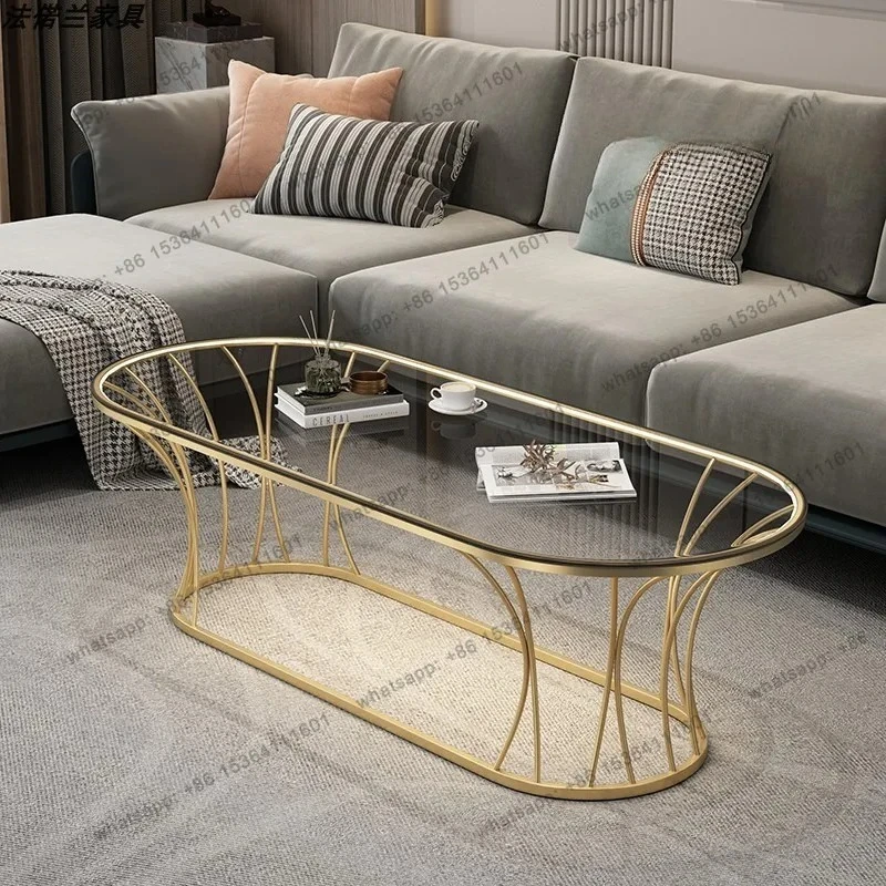 

Glass With Lamp Coffee Table Minimalist Nordic Living Room Side Table Designer Modern Mesa De Centro Sala Home Furniture