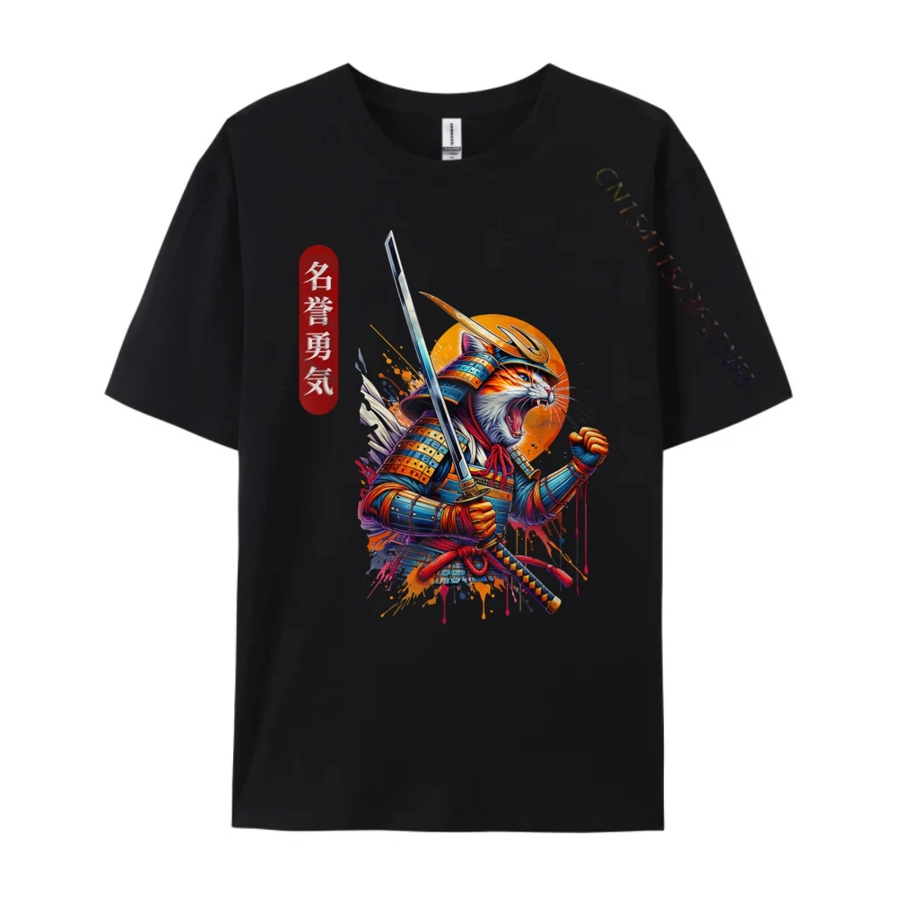 

Bushi Cat Japanese Kawaii Cat Bushi Graphic T Shirts Men Cotton Luxury T-Shirt Men High Quality Anime Tees