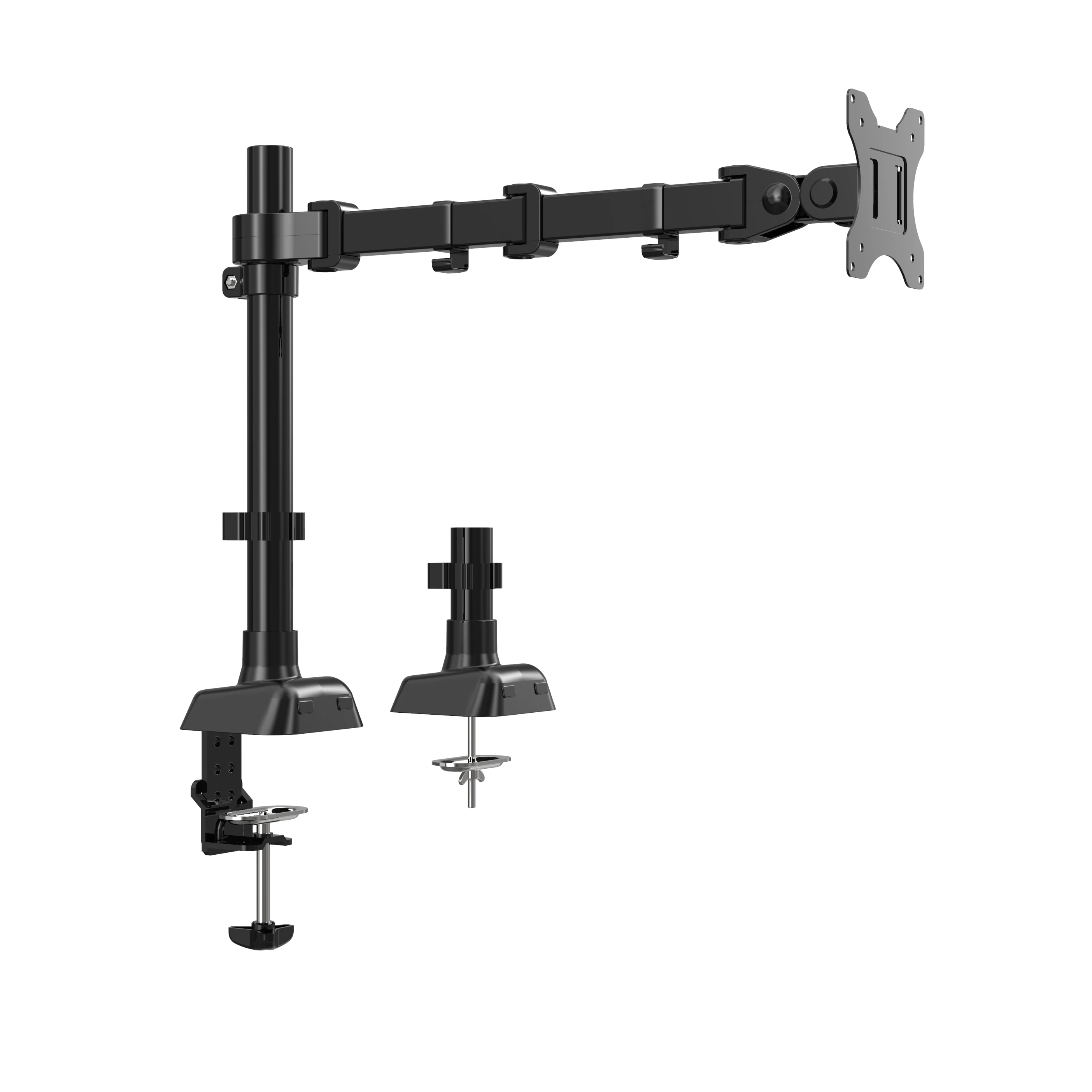 

Heavy Duty Fully Adjustable Monitor desk Stand for 1 LCD LED Screens up to 27 inches,