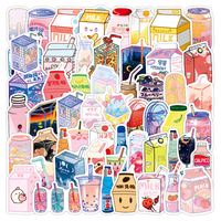 10/30/50PCS VSCO Cute Kawaii Drink Stickers Aesthetic Laptop Scrapbooking Water Bottle Waterproof Graffiti Sticker Packs Kid Toy