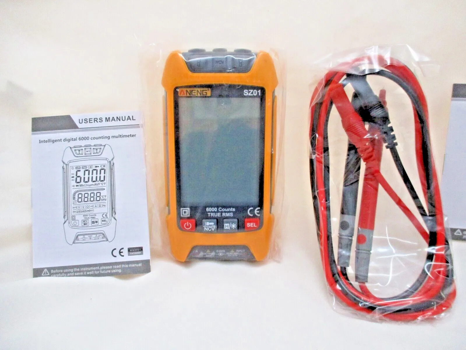 

Цифровой мультиметр ANENG SZ01, полностью автоматический цифровой мультиметр