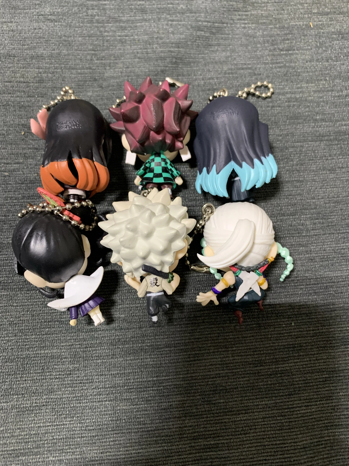 Llavero Demon Slayer Vol.3 - Tanjiro Kamado, Giyu Tomioka, Tokito Muichiro Mochila Charm, Figura de Anime Accesorio de Etiqueta de Tirador