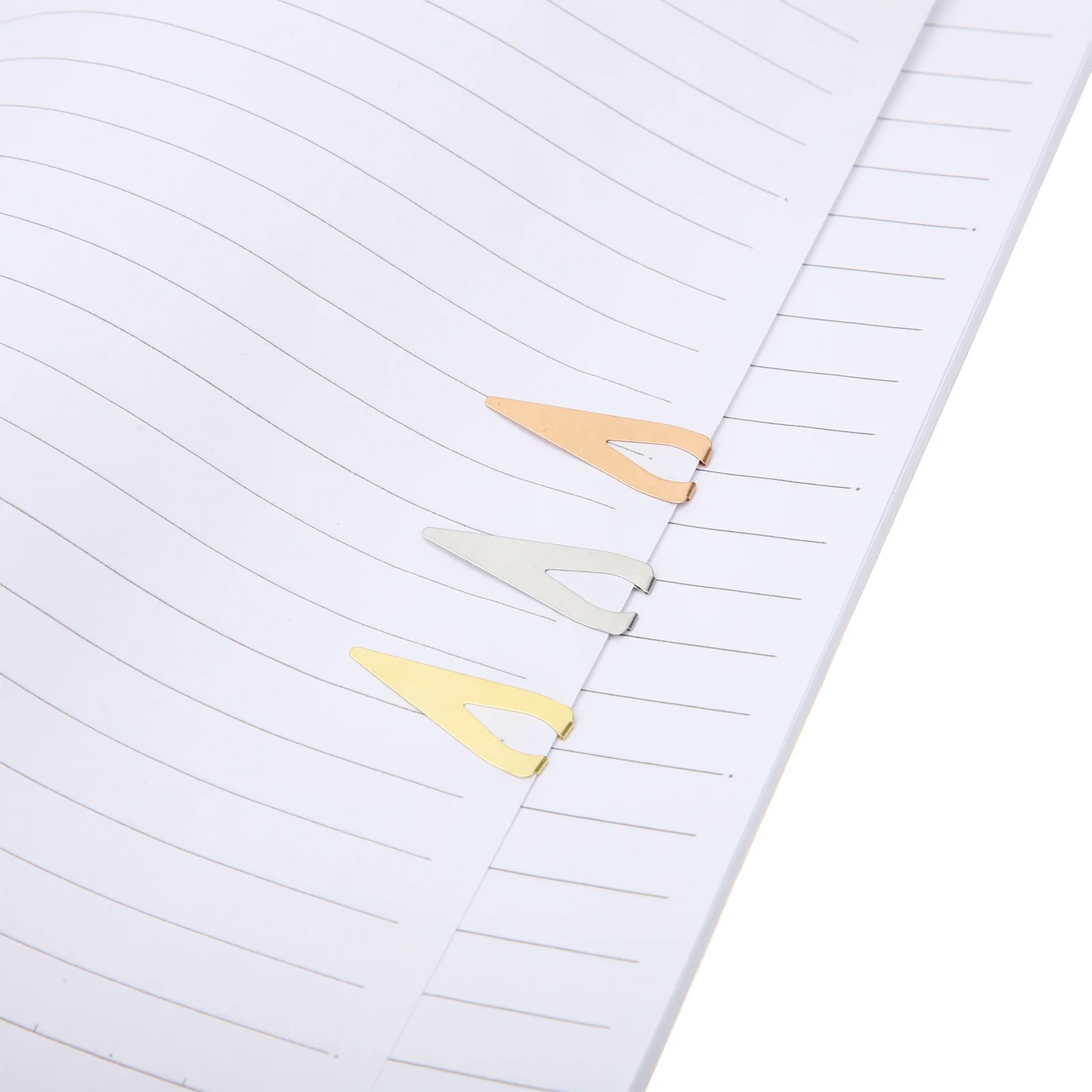 12Pcs Metal Bookmarks Smooth Sides Comfortable Touch Page Markers for Books Files Documents Gift Book Mark Kids Bookmark