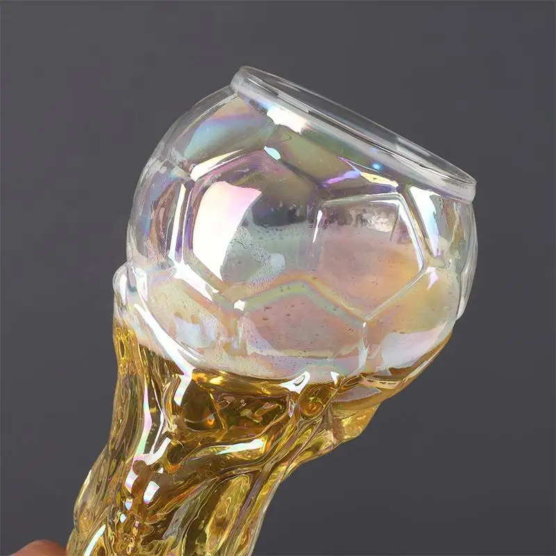 Football Fans Beer Glass Coffee Mugs Trophy Shape Comfort With Distinctive Texture Beer Mug Suitable For Family Bar Gatherings view 6