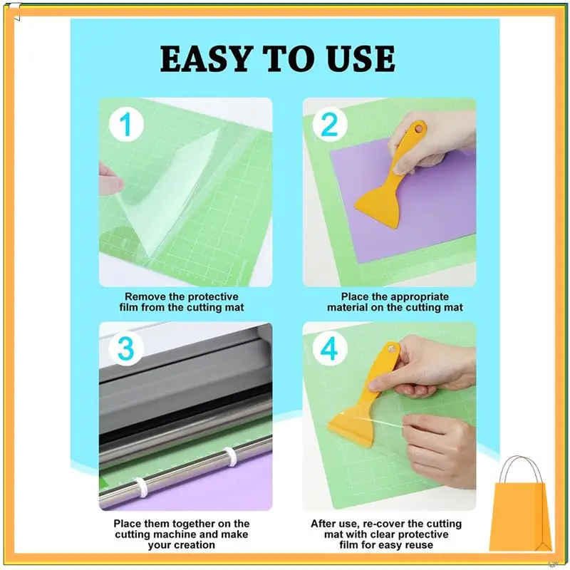 L53A-Mat 호환 접착제 끈적끈적한 미끄럼 방지 컷 매트 교체 액세서리 Forsewing Quilting Andcraft A