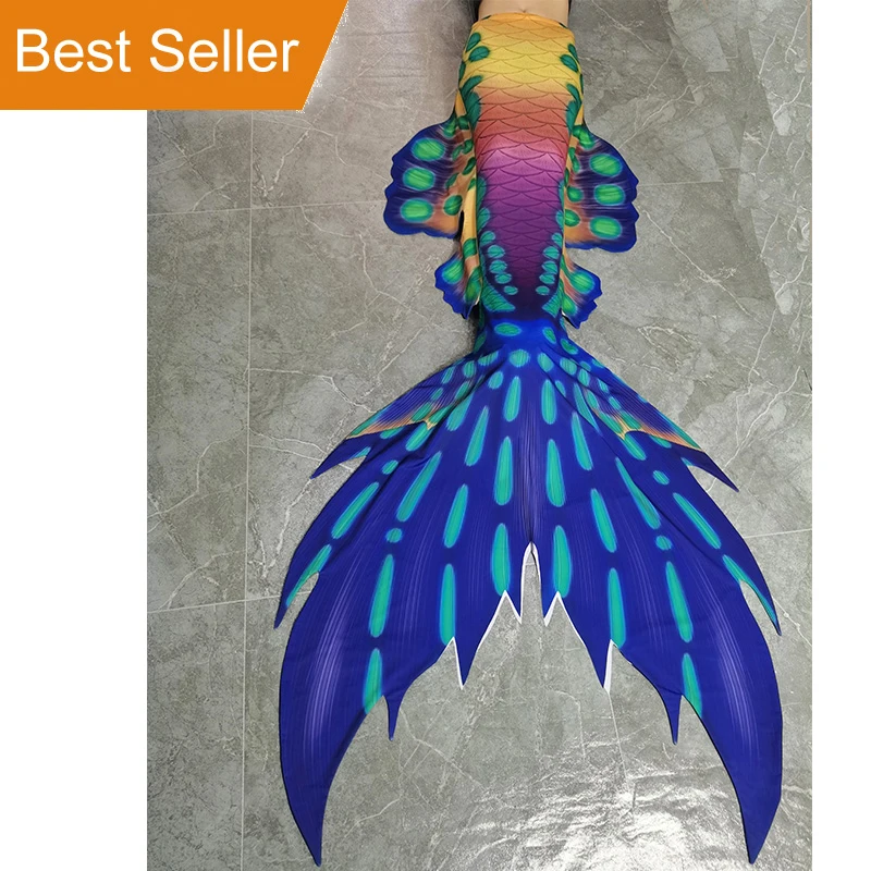 Popular Skins Mermaid Tail for Girls Swimming Bating Suit Mermaid Fish Shape Costume Swimsuit Can Add Monofin Fin with Mahina