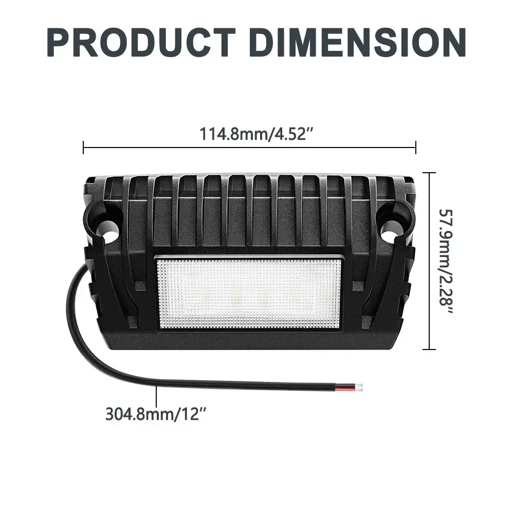 1/2x5 بوصة RV الخارجي LED الشرفة فائدة ضوء 12 فولت 750 التجويف المظلة أضواء استبدال الإضاءة ل RVs المقطورات المعسكر قارب