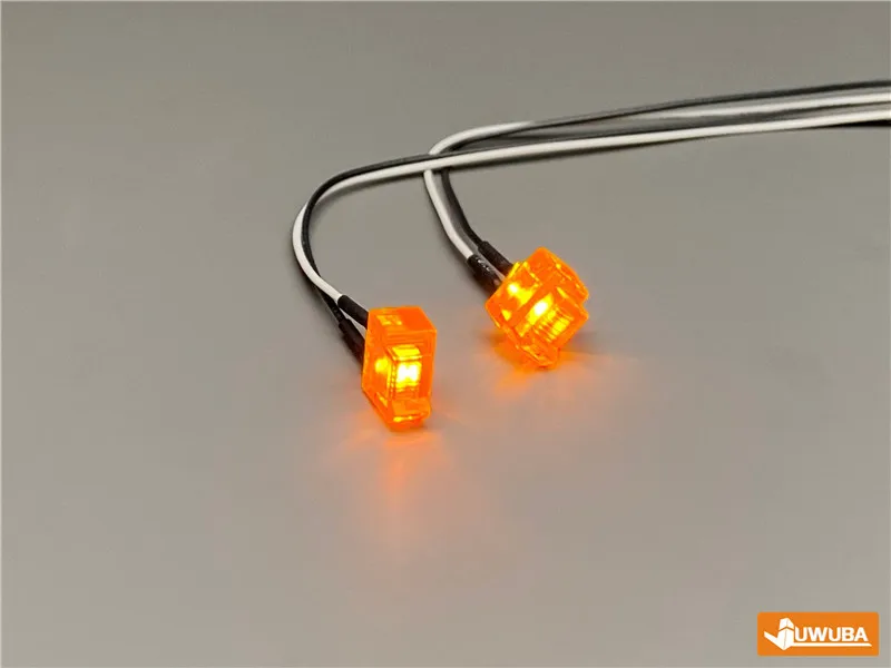 2 Stück Fußpedal-Blinker-Upgrade-Teile für 1/14 Tamiya RC Truck Tipper für SCANIA R730 R470 R620 DIY – Detail 14