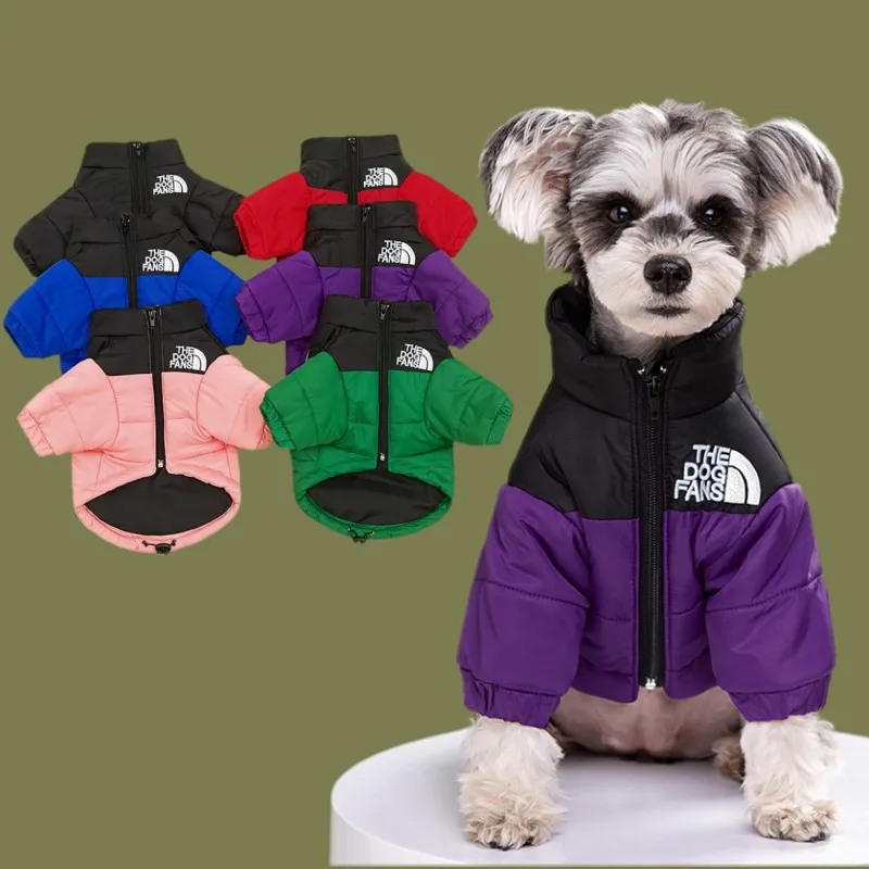 Dog Winter Pet Cotton Jacket Windproof Dog Clothes Warm Puppy Padded Jacket Cat Down Coat Chihuahua Dog Jacket Coat Pet Costumes