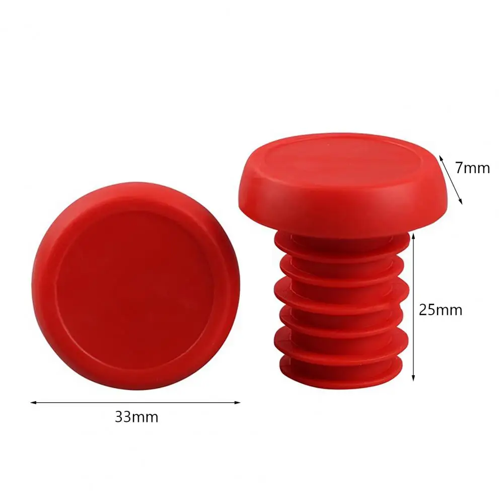 Easy Installation Handlebar Caps Bright Color Wear-Resistant Practical Anti-Vibration Easy Installation Bar End Caps