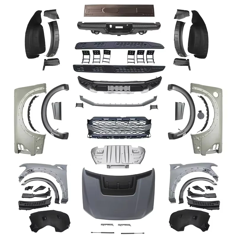 Factory Price 1:1 Fitment for Ford F150 2015-2020 2018 Upgrade New F150 2025 Front Bumper Steel Hood Conversion Kit Body Kit