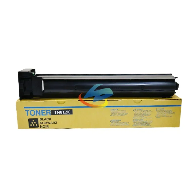 1PCS TN812 TN 812 Toner Cartridge for Konica Minolta Bizhub 758 808 Color Toner Compatible Copier Spare Parts BK/750g