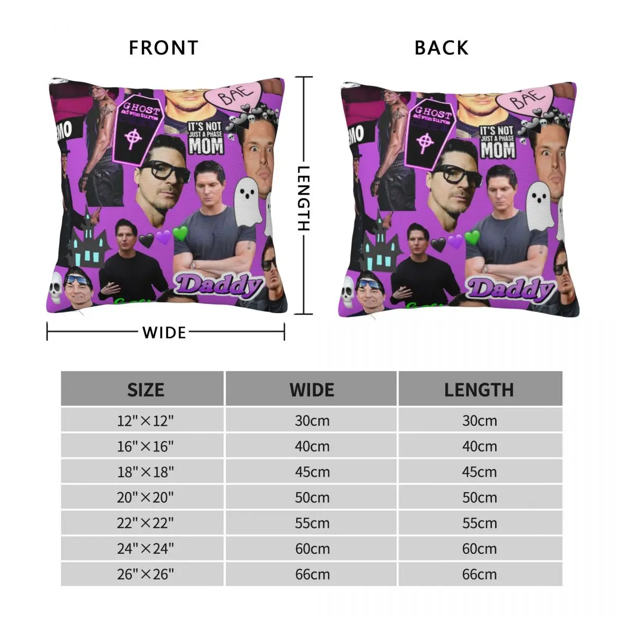 Zak Bagans cute edit Throw Pillow Pillow Covers Decorative Christmas Throw Pillows Covers Throw Pillow