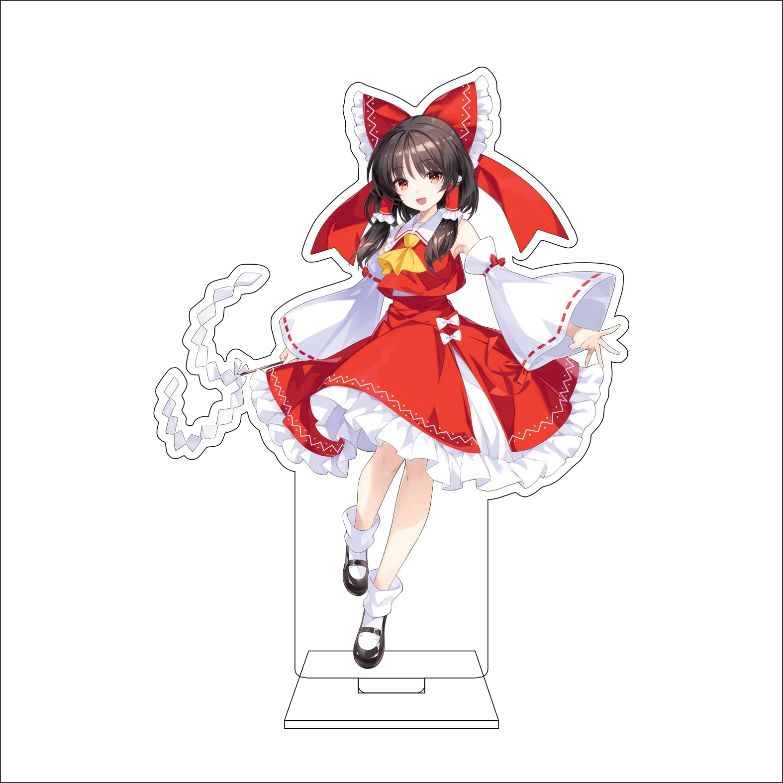 16CM Anime Touhou Project Cosplay Acrylic Figure Stand Plate Rumia Konpaku Youmu Izayoi Sakuya Hakurei Reimu Ornaments Gifts view 6