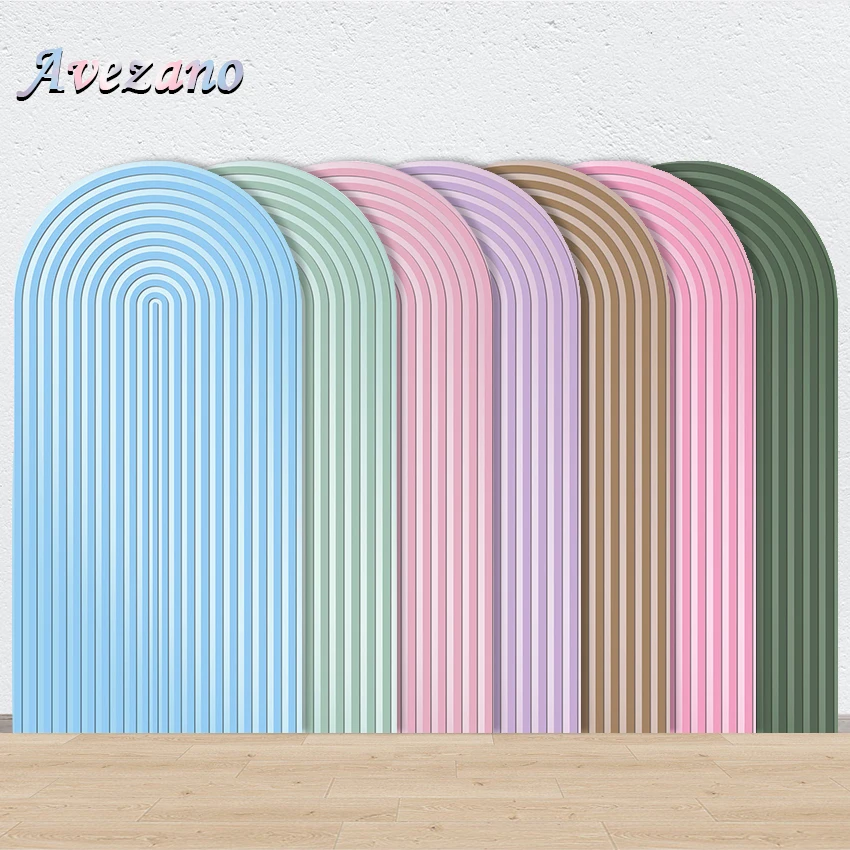 

Avezano Arch Backdrop Cover Tension Fabric Baby Shower Birthday Party Decor Double Sided Background Photography Photo Studio