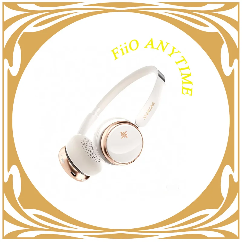 سماعات FiiO ANYTIME Bluetooth5.4 الرجعية اللاسلكية بتقنية البلوتوث مع إلغاء الضوضاء النشطة ANC والزي الجمالي للألفية