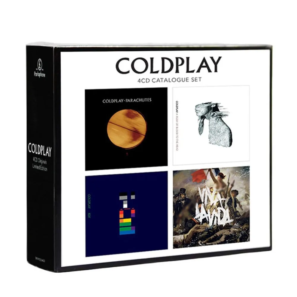 Coldplay CATALOGUE SET 4CD Álbum Rock Music Collection Records Classic Western Band Premium Soundtracks