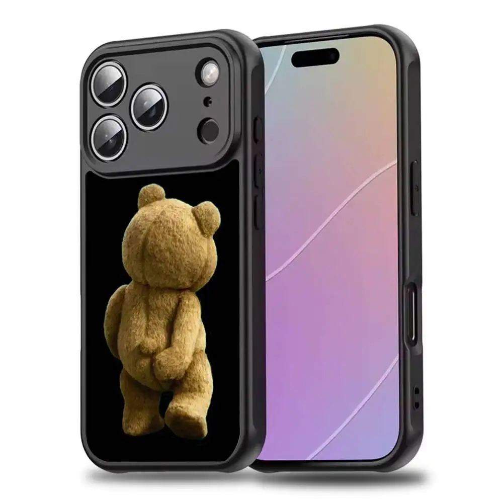Teddy B-Bear película T-Ted para iPhone 11,12,13,14,15,16,17,Pro,Max,Plus,Mini,SE4,E funda para teléfono carga inalámbrica Magsafe magnética