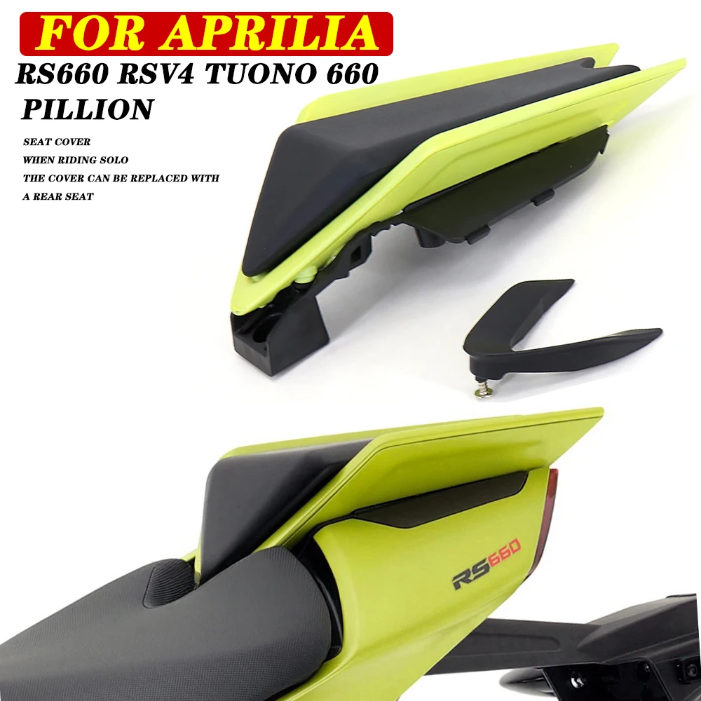 For Aprilia motorcycle new backseat passenger seat cover, compatible with RSV4, RS660, Tono 660 and other 2020-2022 and models.