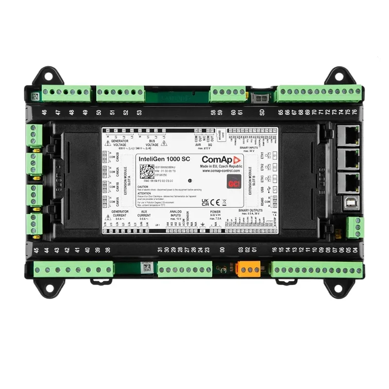 kit xeon InteliGen1000 ComAp generator set controller remote control monitoring data InteliGen1000SC built-in PLC interpreter