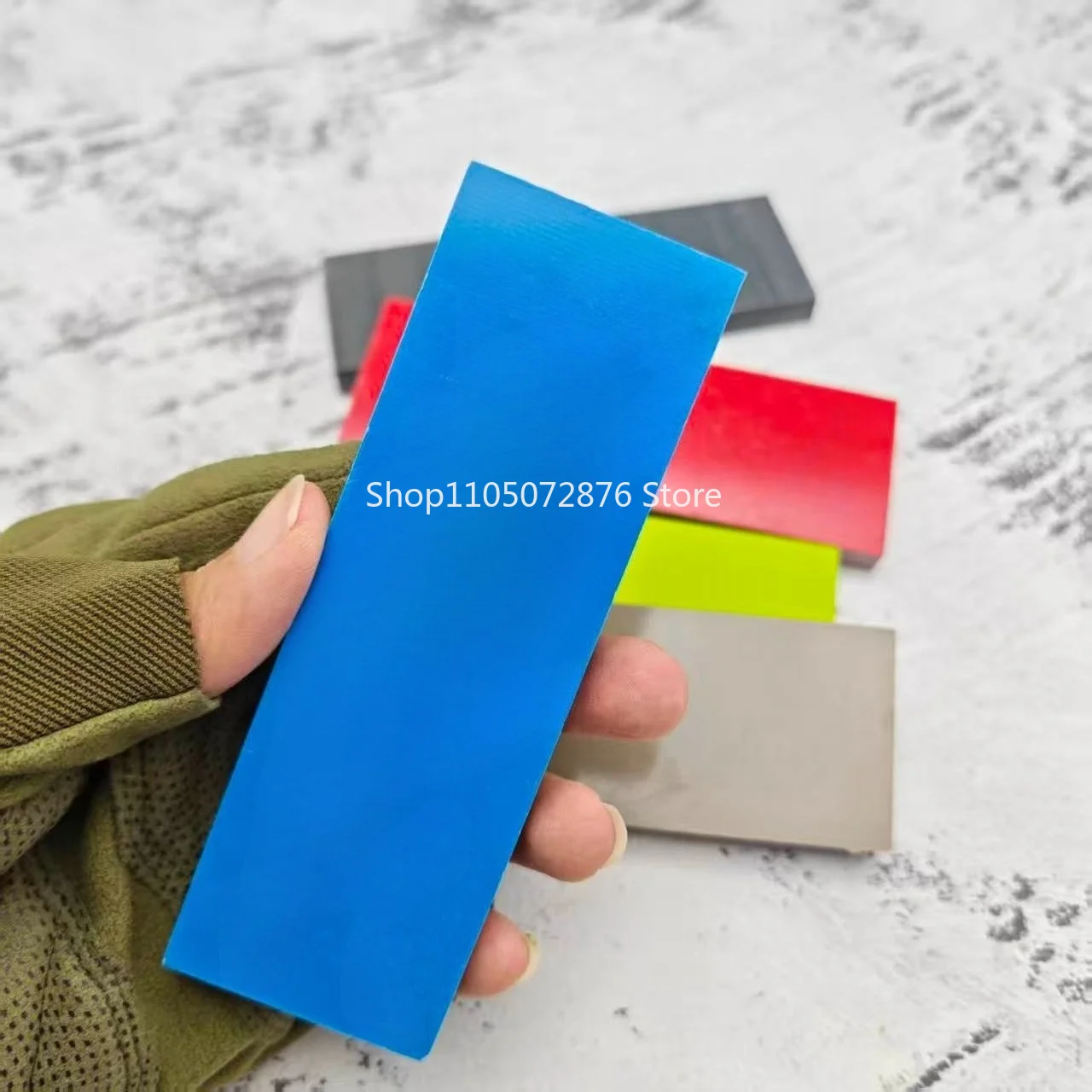 2 Pieces Multi-colors DIY Composite G10 Knife Handle Material Handmade Knife Handle Making Material Patch Material 120X40X8MM