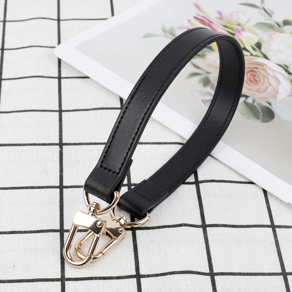 Genuine Leather Bag Strap With Silver Gold Hardware Shoulder Strap Handbag Strap For Obag Handle High Quality Bag Accessories