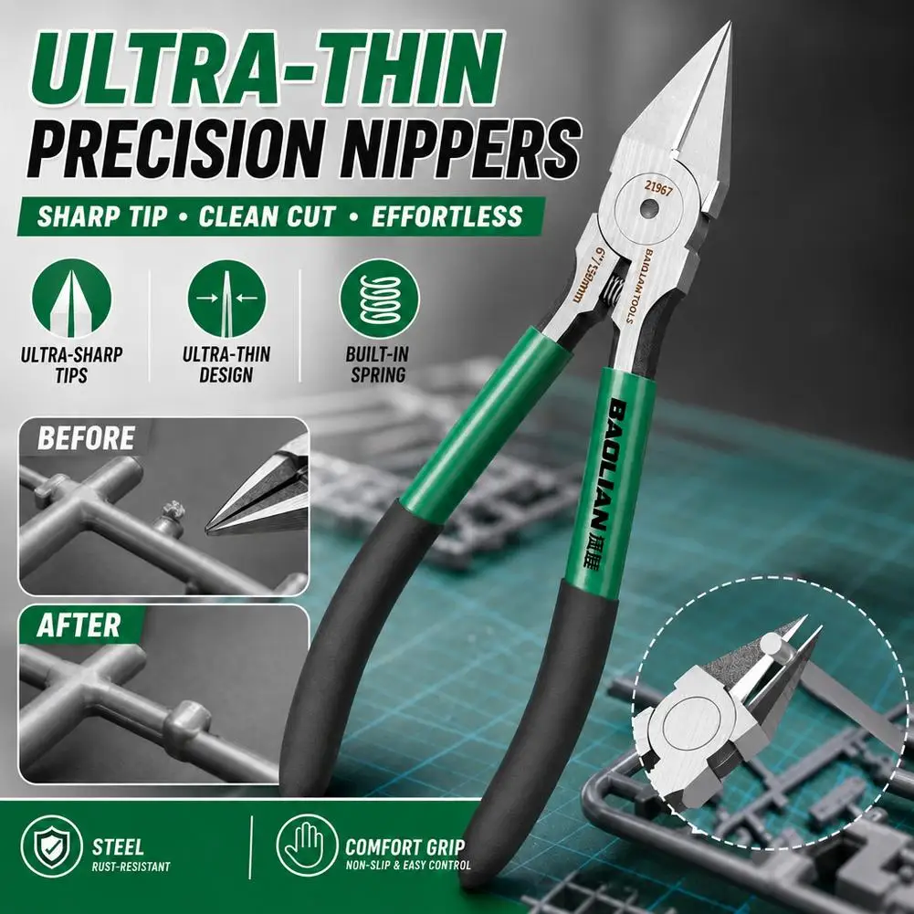 Industrial Grade Special Sharp Side Mouth Pliers,High Hardness Electrician Small Diagonal Pliers,Electrician Manual Tool ﻿
