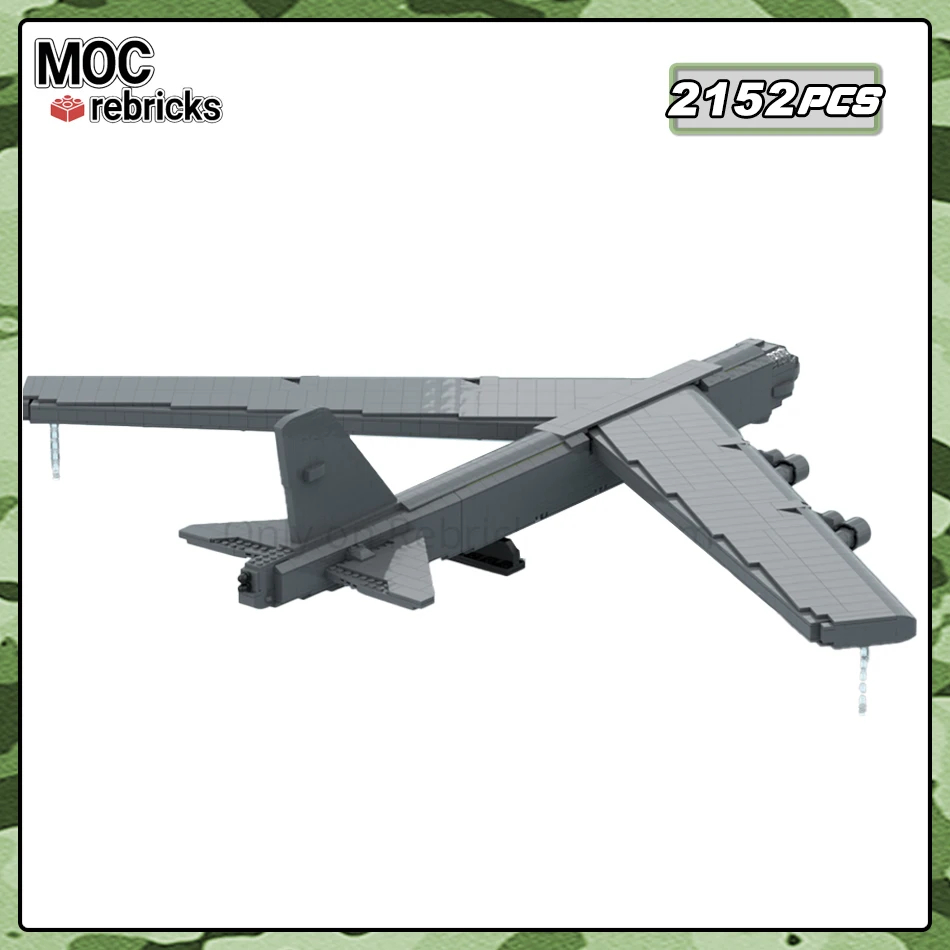 Série militaire U.S.A MOC Boeing B-52 à longue portée Turboprop rapBomber décennie s de construction Modèles Briques Jouets de puzzle pour enfants