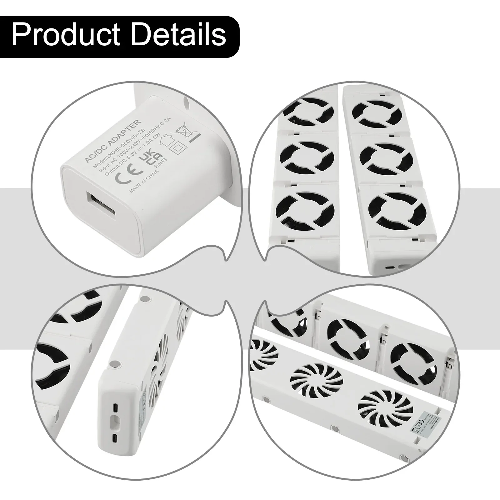 Average Noise Level Fireplace Heating Fireplace Fan 3-Fan Radiator Improved Heat Distribution Long Service Life Quiet Drive