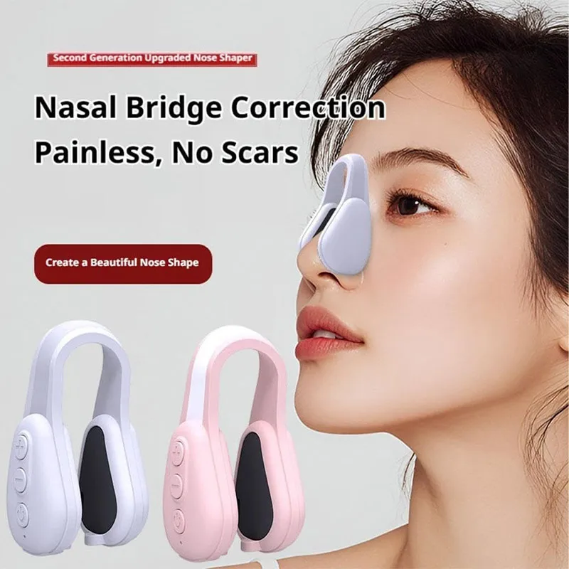 EMS Micro‑Current Pulse Nose Massager Device Electric Nose Beauty Clip For Nose Bridge Nostril Care Shaping Tool Beauty Accessor