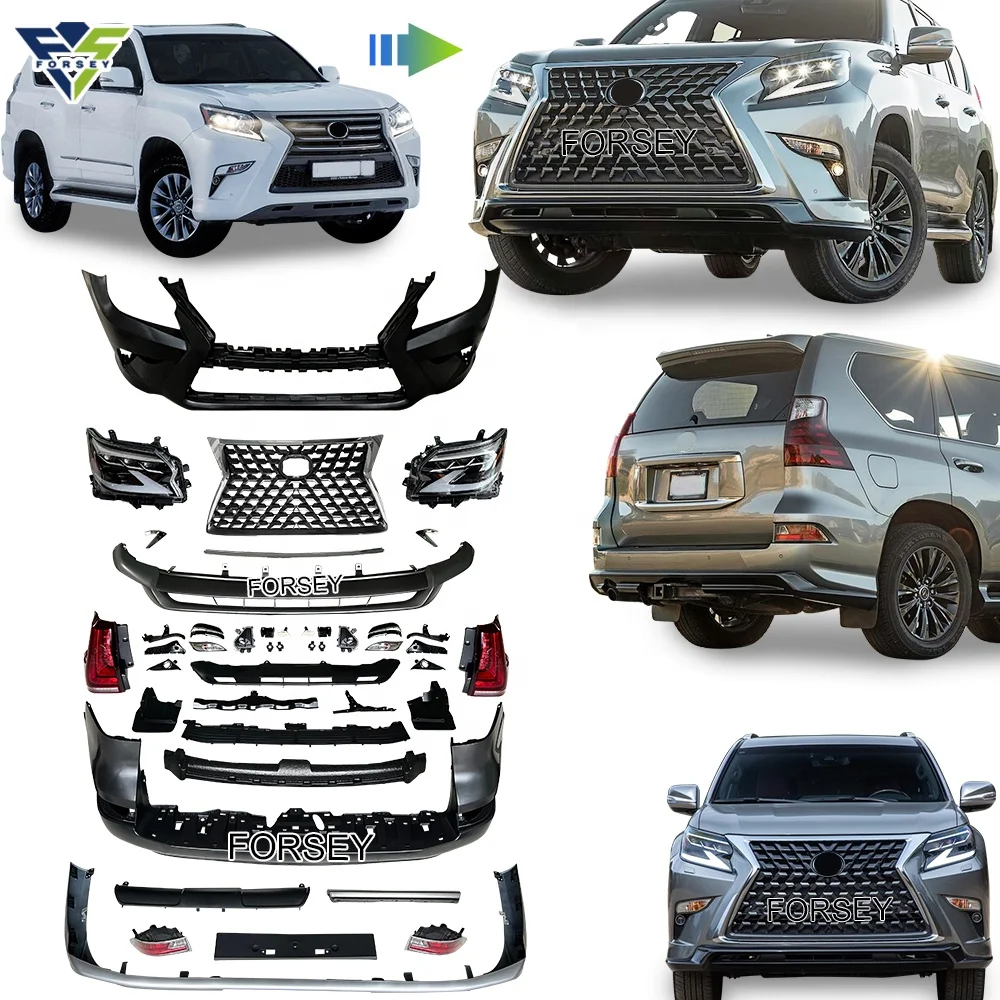 

L-exus GX 2020+ Upgrade F-Sport Car Bodykit Accessories Facelift Front Rear Bumper Grill Headlamp for GX 2010-2019