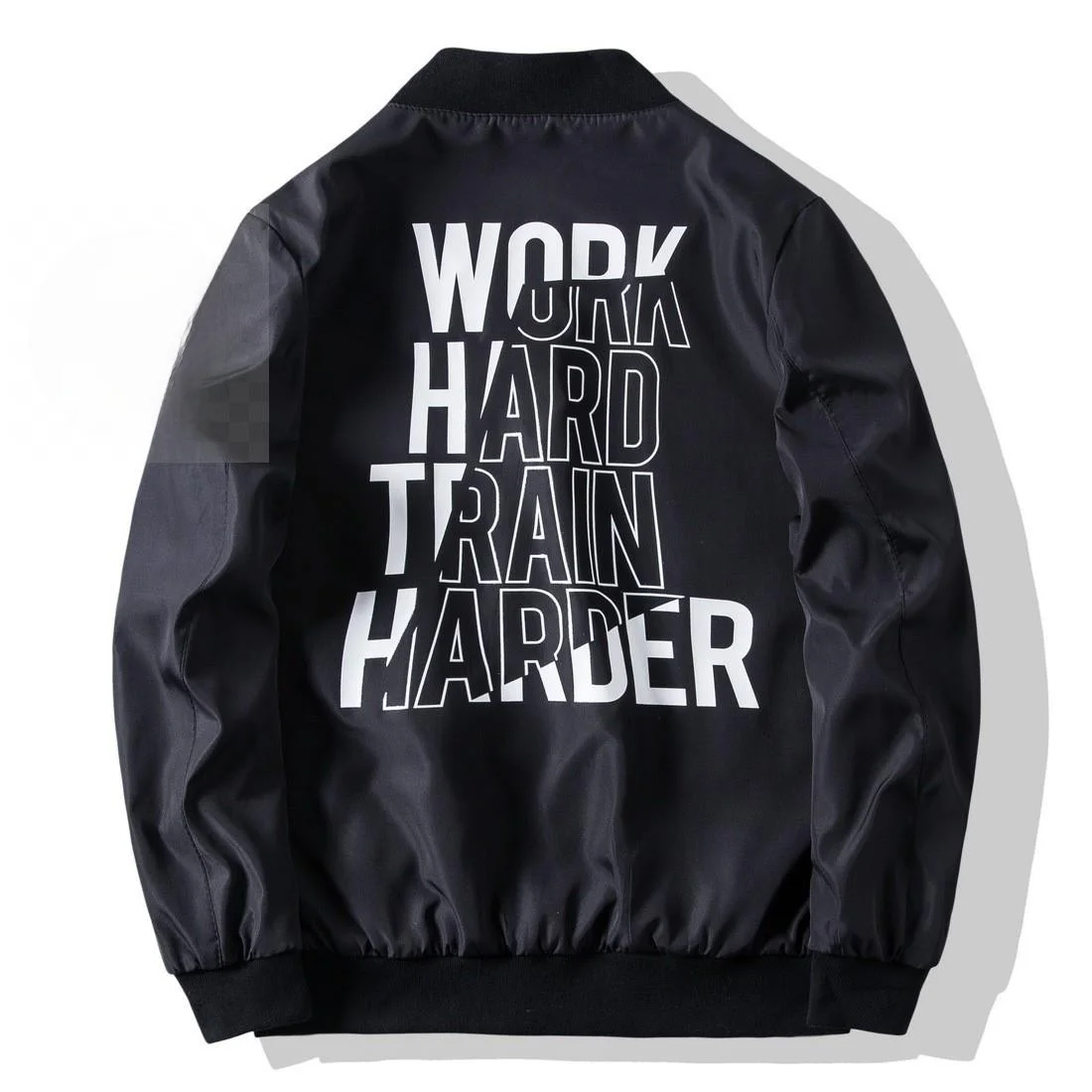 

Мужское демисезонное пальто с буквенным принтом, удлиненное, для полных мужчин, коллекция весна 2025