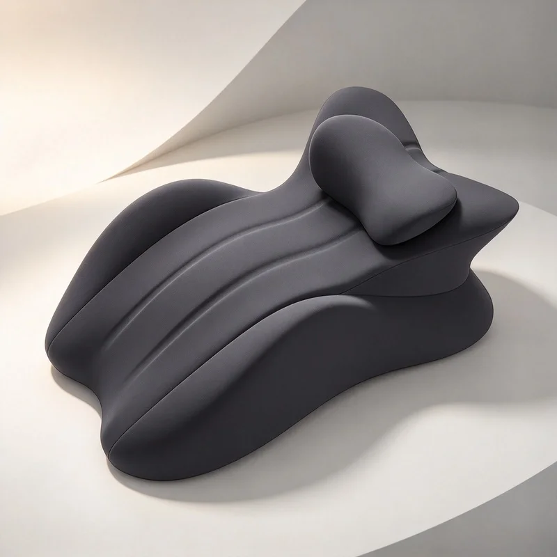 Prone Support Memory Foam Wedge Pillow, Ergonomic Multi-Position Cushion, Washable Removable Cover for Indoor Relax