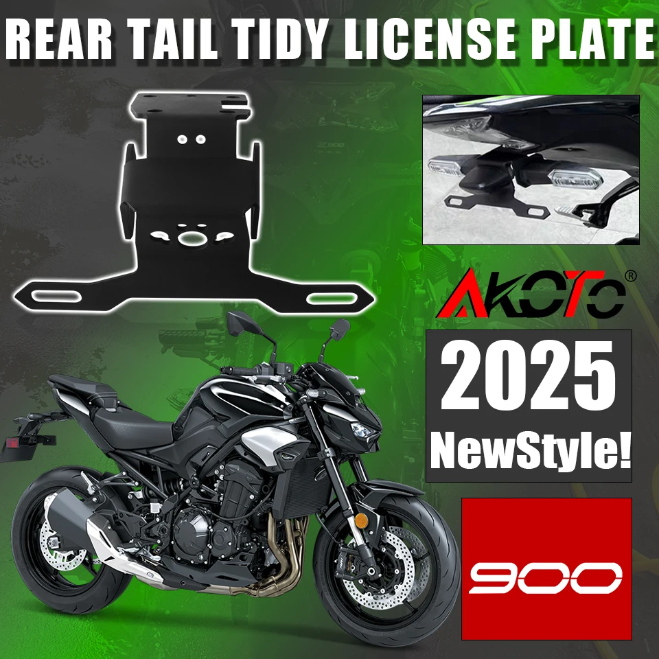 

Non Destructive Installation NEW Tail Tidy Fender Eliminator For Kawasaki Z900 Z 900SE Z900SE 2025+ License Plate Accessories