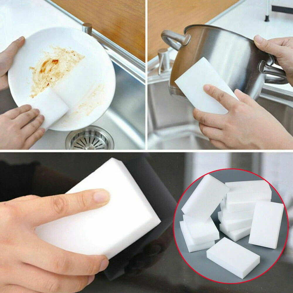 

10Pcs Multifunctional Magic Sponge Foam Cleaner Nano Sponge Kitchen Sponge Bathroom Household Cleaning Tools Kitchen Accessories