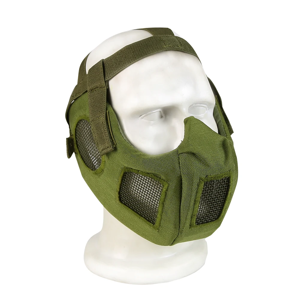 Tactical Airsoft Mask with Double Wearing Mode for Airsoft Paintball Halloween Cosplay Costume Party and Movie Prop Cs War Game