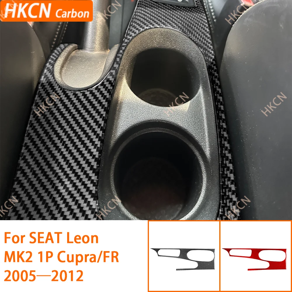 

Центральная консоль, подстаканник, внутренняя отделка панели/3K, углеродное волокно + смола/3 мм, защита от царапин/для SEAT Leon MK2 1P Cupra FR 05—12