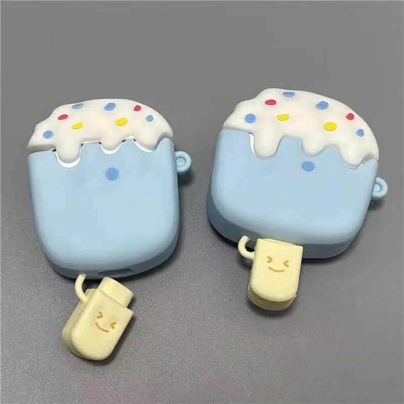 Case For Apple AirPods 1 2 3 Pro Case for AirPods Pro2 Case Cute 3D Snack Bag Drink Bottles Earphone Protective Case Accessories